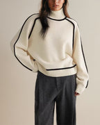 R&B | Rollkragenpullover - Moderner Oversize Strickpullover für Herbst & Winter
