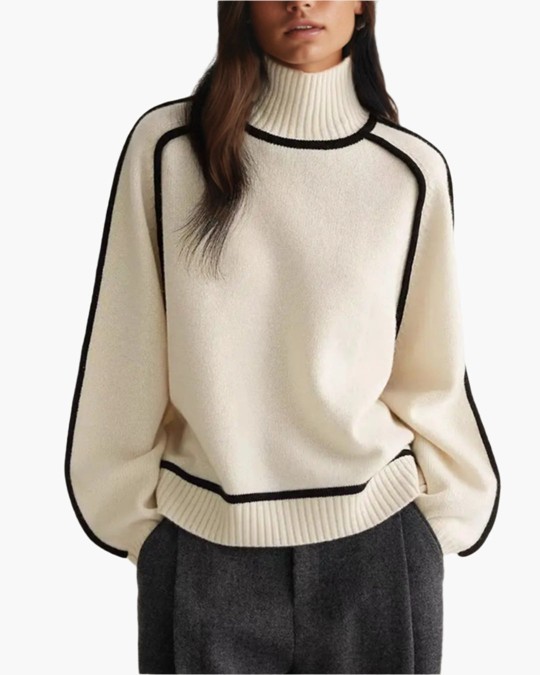 R&B | Rollkragenpullover - Moderner Oversize Strickpullover für Herbst & Winter