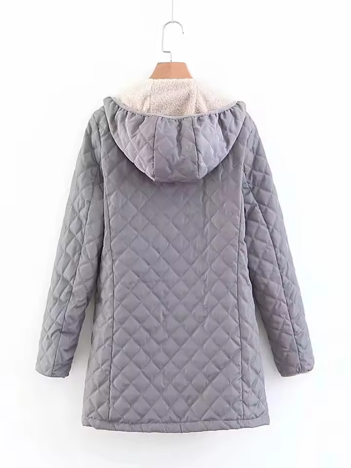 R&B | Warme Steppjacke mit Kapuze