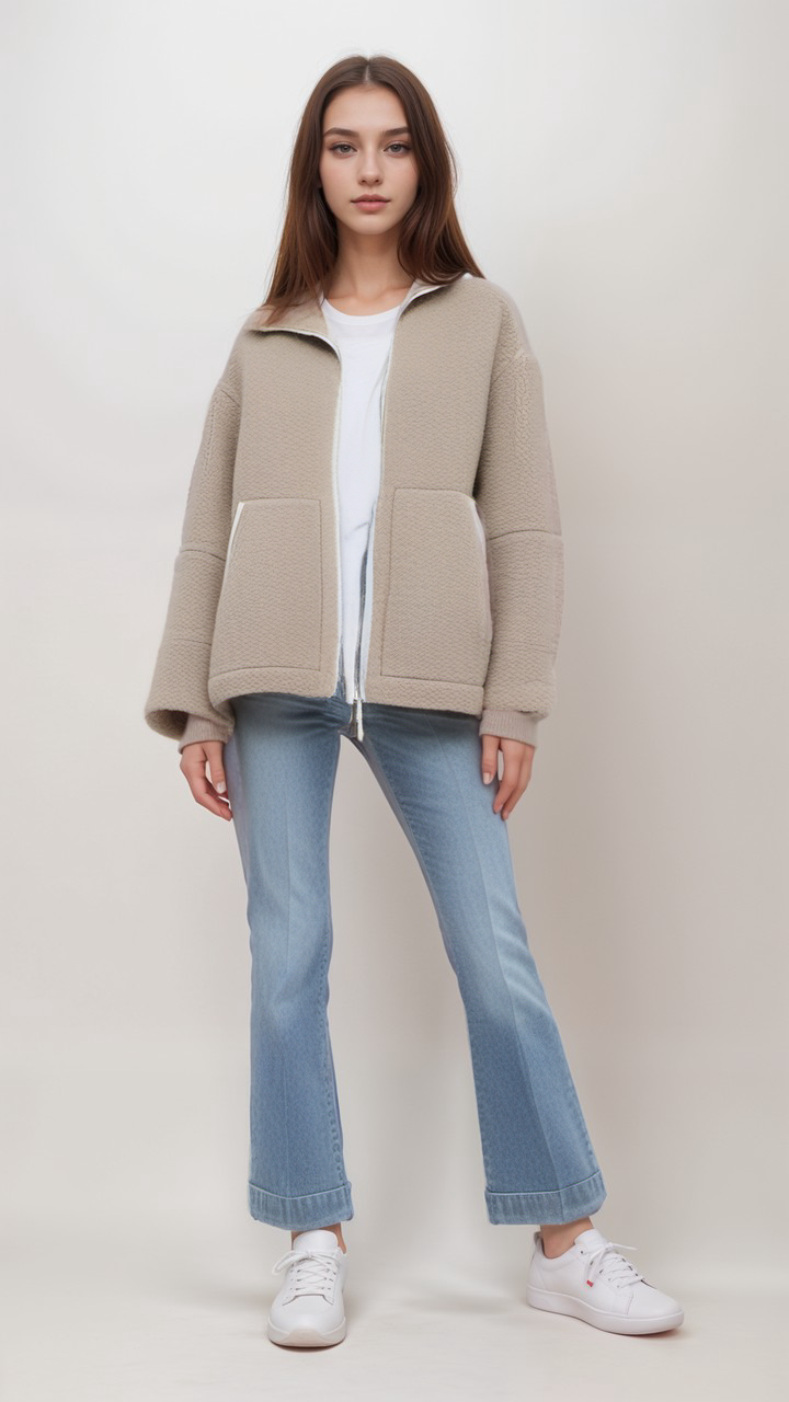 R&B | Teddy Fleece Jacke Polyester Warm, Bequem