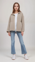 R&B | Teddy Fleece Jacke Polyester Warm, Bequem