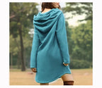 R&B | Gemütliches Langes Sweatshirt-Kleid mit Kapuze