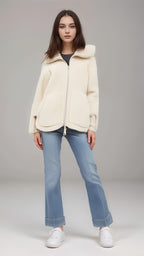 R&B | Warme Teddy Fleece Damenjacke