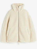 R&B | und Kaffee Lammwolljacke für Damen - fluffig und trendy