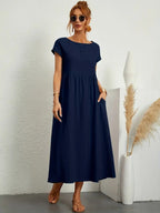R&B | Raffinierte Leinen Sommerkleid mit Praktischen Taschen