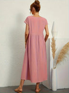 R&B | Raffinierte Leinen Sommerkleid mit Praktischen Taschen