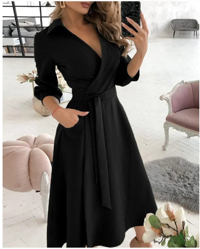 R&B | Midi Kleid Elegantes Design Formelle & Abendmode