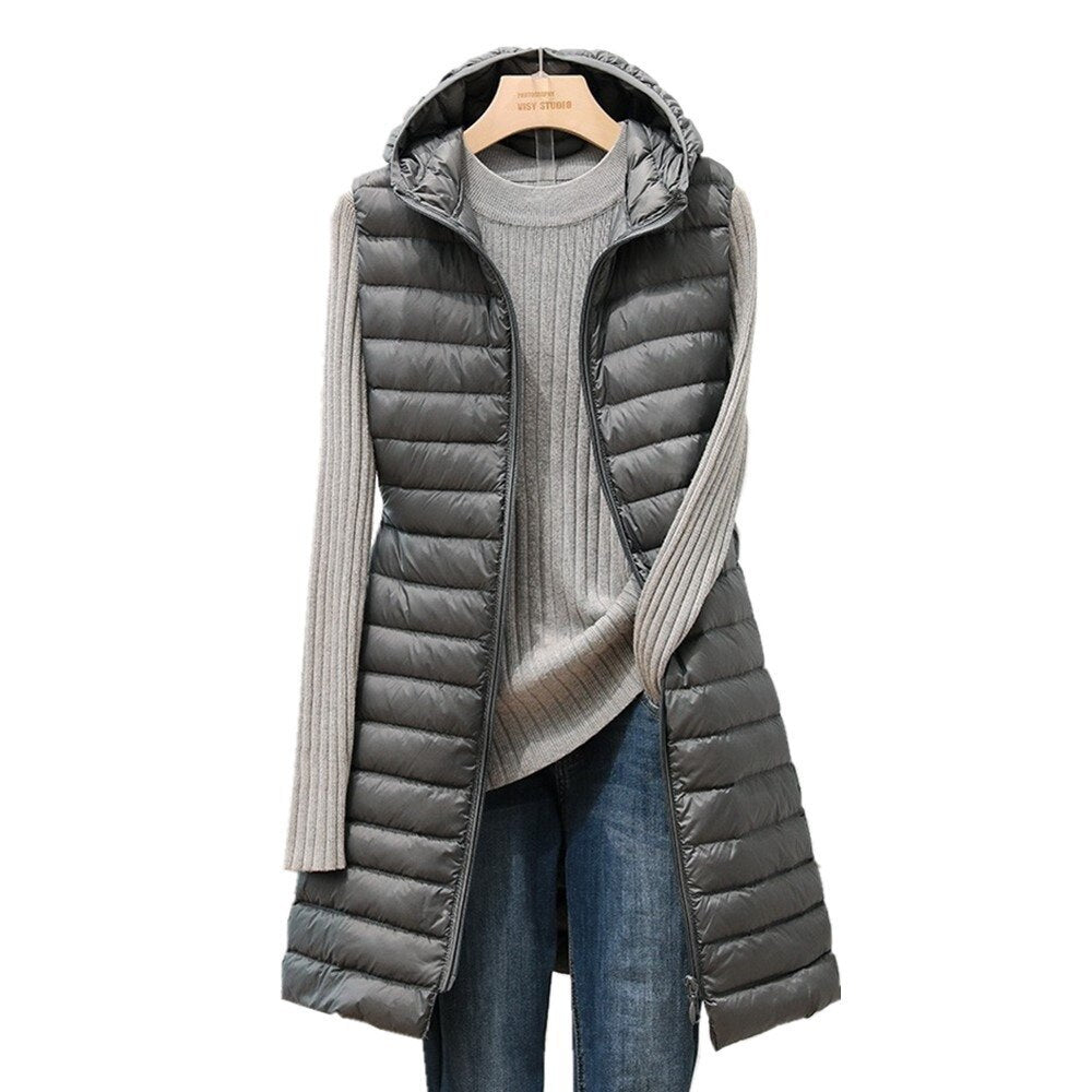 R&B | Modische Gesteppte Jacke mit Kapuze