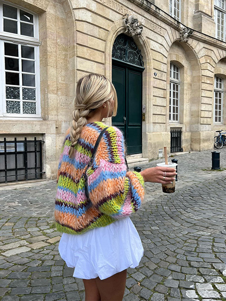 Heidi-Mode | Strickjacke Farbenfroh & Fröhlich