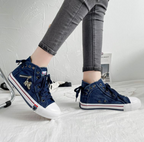 Trendige High Denim Damensneaker – Selina R&B