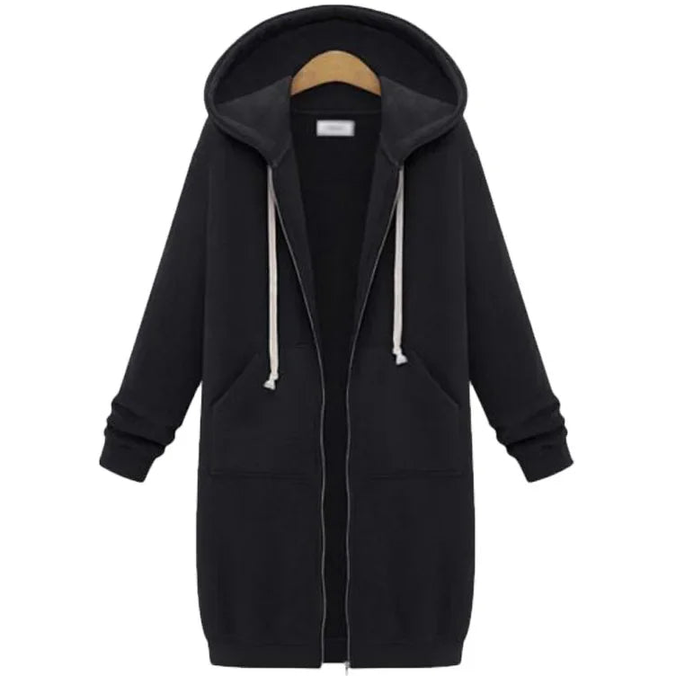 R&B | Lange Kapuzenjacke