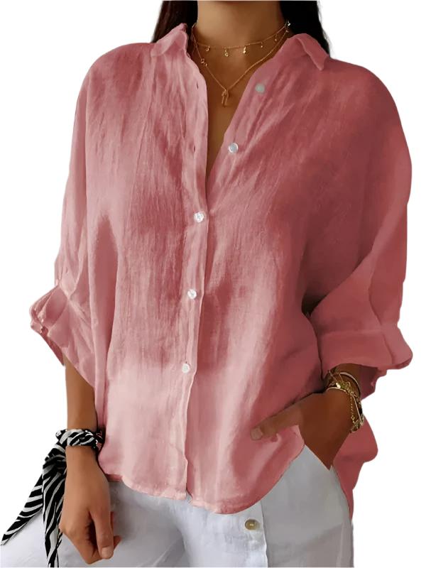 R&B | Damen Bluse Unifarben – Leicht & Sommerlich