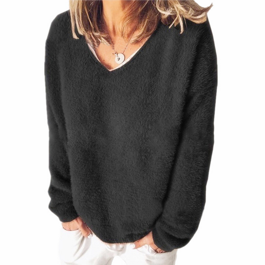 R&B | V-Ausschnitt Sweatshirt Langarm Freizeitstil