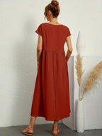 R&B | Raffinierte Leinen Sommerkleid mit Praktischen Taschen
