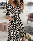 R&B | Midi Kleid Elegantes Design Formelle & Abendmode