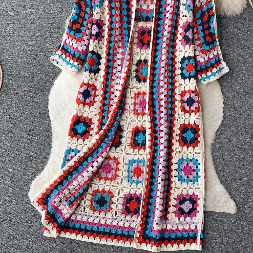 R&B | Langer Cardigan Chic Moderner Stil Ideal für den Frühling