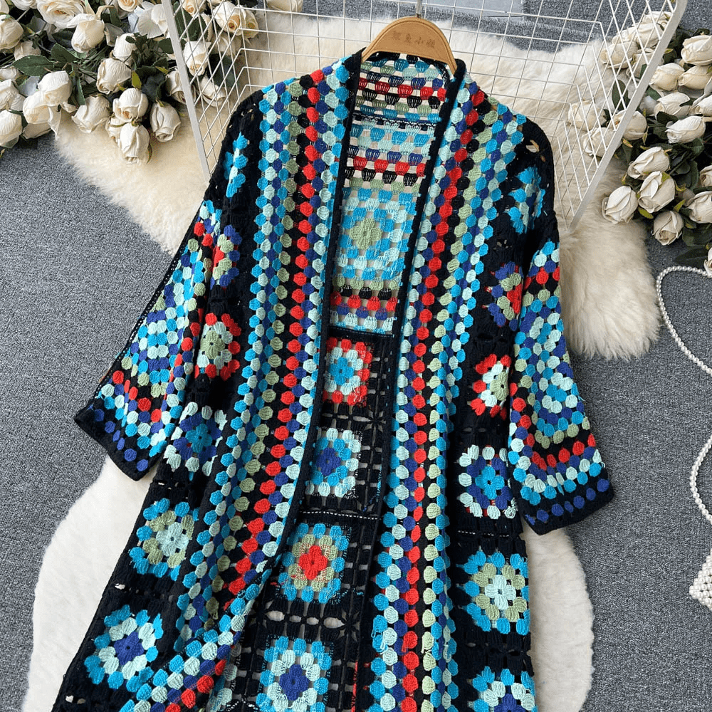 R&B | Langer Cardigan Chic Moderner Stil Ideal für den Frühling