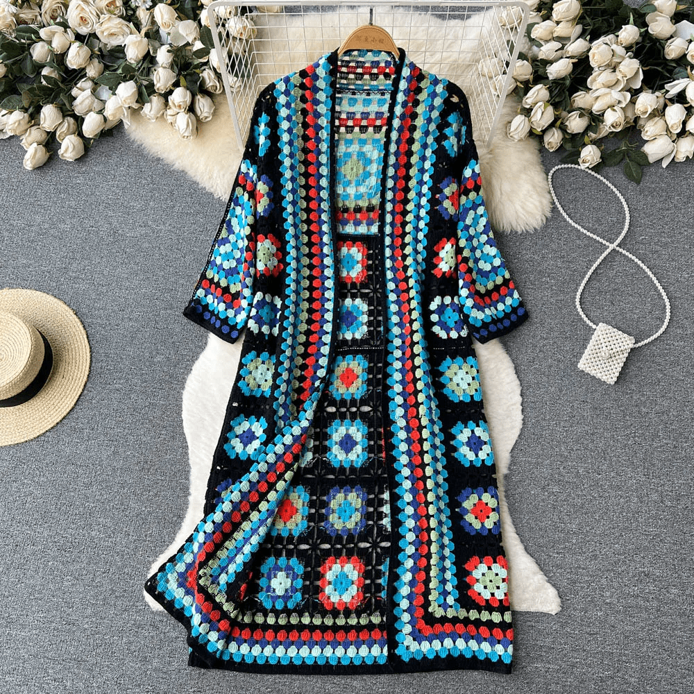 R&B | Langer Cardigan Chic Moderner Stil Ideal für den Frühling