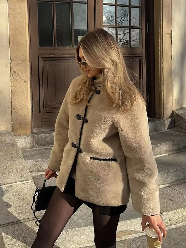 R&B | Warmer Mantel mit Einem Knopf