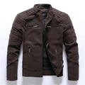 R&B | Motorradjacke Slim Fit Fleece-Futter Steppdetails Reißverschlusstaschen