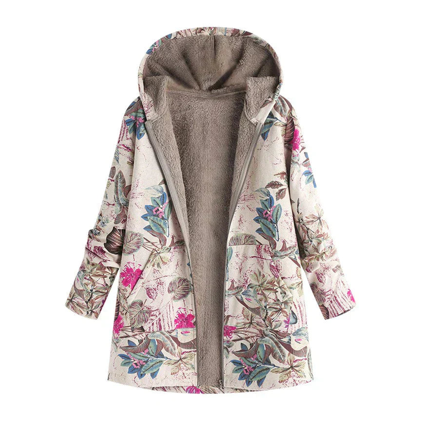 R&B | Damen Frühjahrsjacke mit Kapuze und Fronttaschen