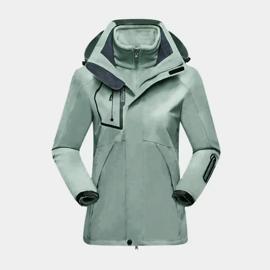 R&B | Outdoor-Jacke Wasserabweisend Schale Fleece Innenfutter 2-in-1 Design