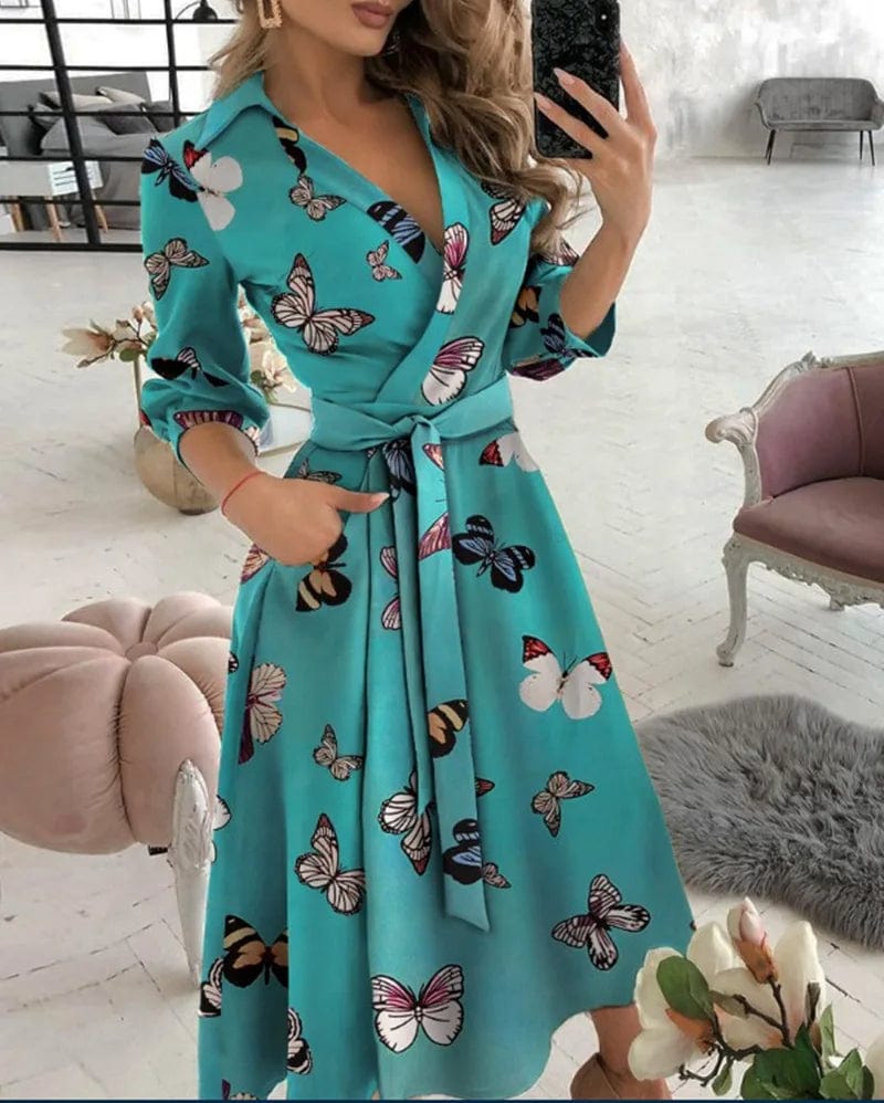 R&B | Midi Kleid Elegantes Design Formelle & Abendmode