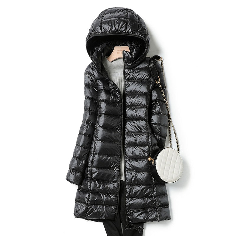 R&B | Daunenjacke mit Kapuze für Damen - Winter
