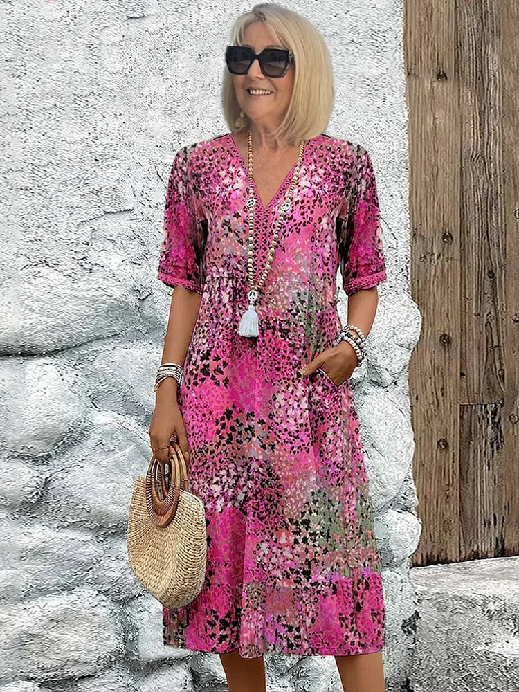 R&B | Vibrant Midi-Kleid