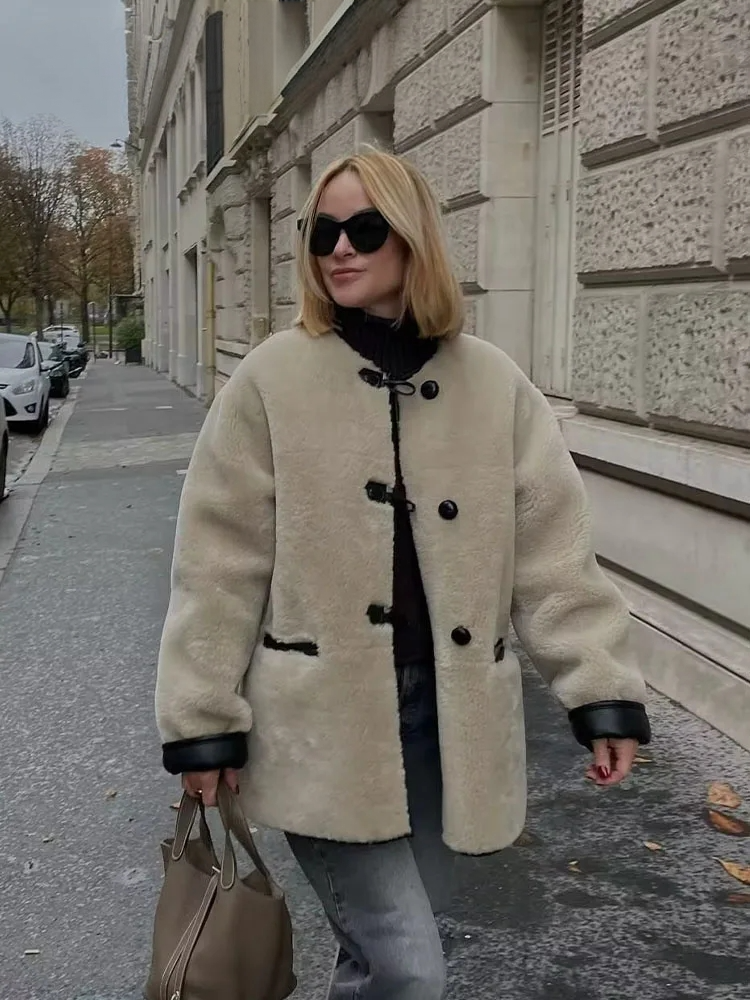 R&B | Warmer Mantel mit Einem Knopf
