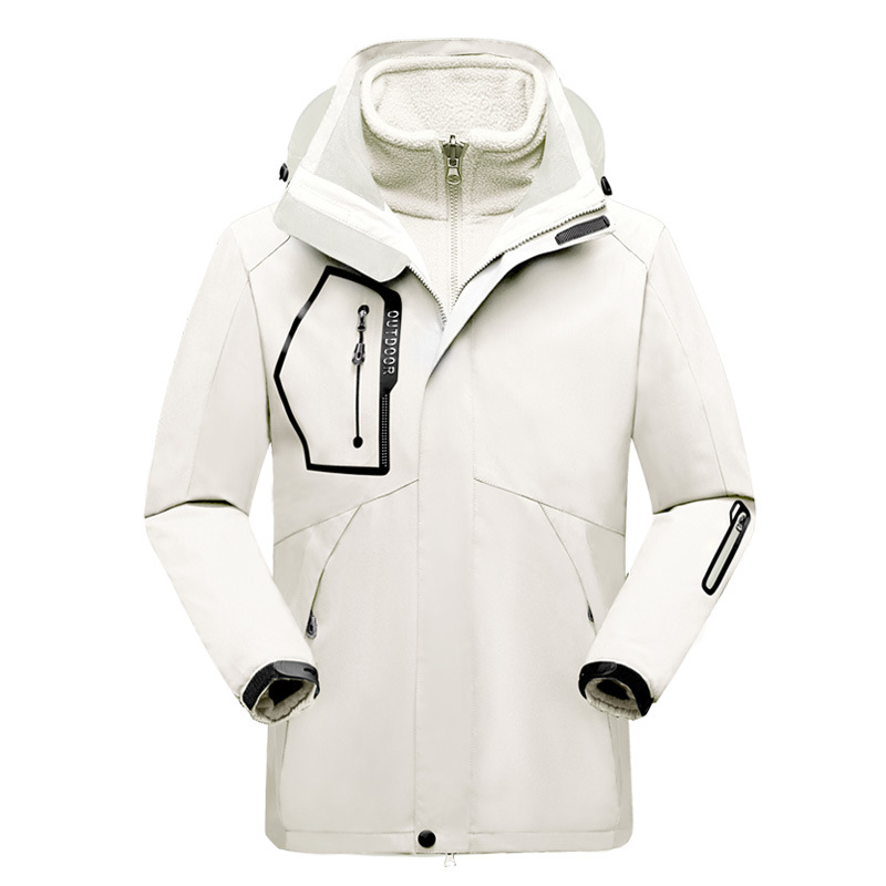 R&B | Outdoor-Jacke Wasserabweisend Schale Fleece Innenfutter 2-in-1 Design