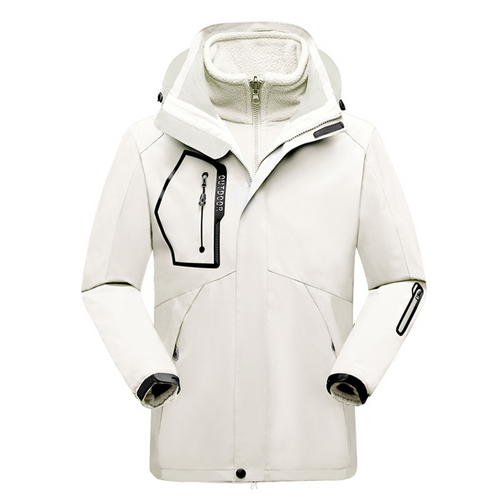 R&B | Outdoor-Jacke Wasserabweisend Schale Fleece Innenfutter 2-in-1 Design