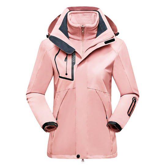 R&B | Outdoor-Jacke Wasserabweisend Schale Fleece Innenfutter 2-in-1 Design