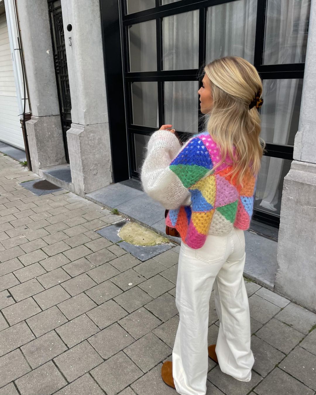 R&B | Gestreifter Schicker Strickcardigan