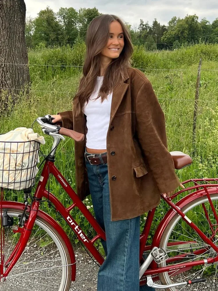R&B | Vintage Wildlederjacke