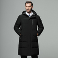 R&B | Pufferjacke WR&Bmischung Lange Länge Verstellbare Kapuze & Bündchen