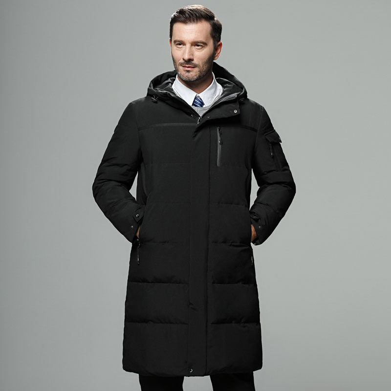 R&B | Pufferjacke WR&Bmischung Lange Länge Verstellbare Kapuze & Bündchen