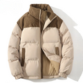 R&B | Puffer-Jacke Gestepptes Futter Rippcord-Naht Hüftlänge Elastische Bündchen