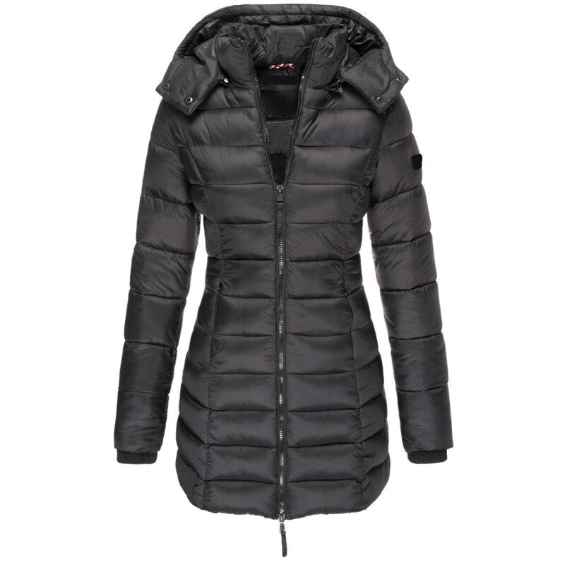 R&B | Winterjacke mit Abnehmbarer Kapuze Leichtgewichtiges Polyester Warm und Komfortabel