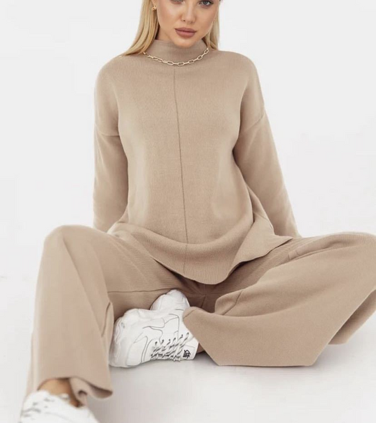 R&B | Übergröße Damen Loungewear Satz mit Weitem Bein