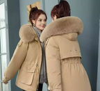 R&B | Damenbekleidung Große Pelzkragenjacke