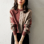 R&B | Bequemer Langarm Rundhals Pullover