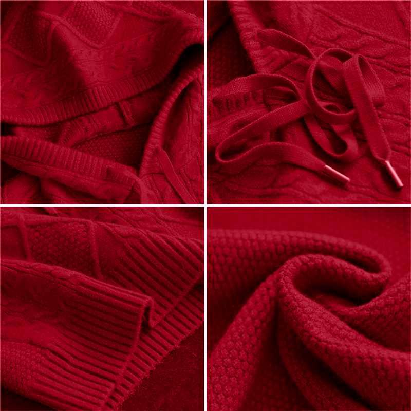R&B | Strickpullover mit Kabelmuster Weich und Warm Perfekt für Herbst und Winter