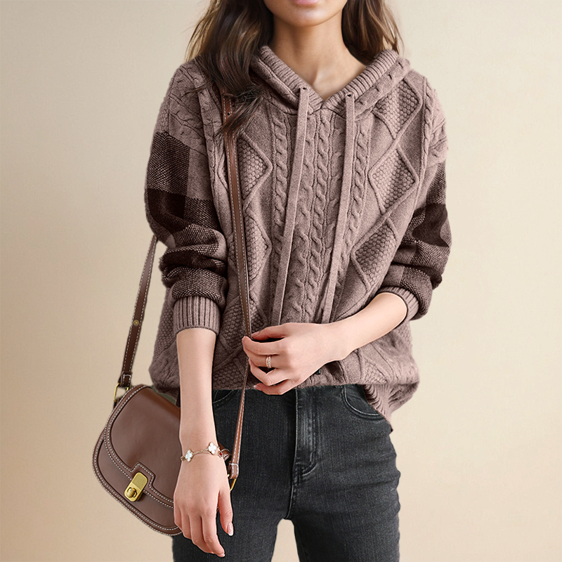 R&B | Strickpullover mit Kabelmuster Weich und Warm Perfekt für Herbst und Winter
