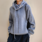 R&B | Lässiger Strickpullover mit Kapuze