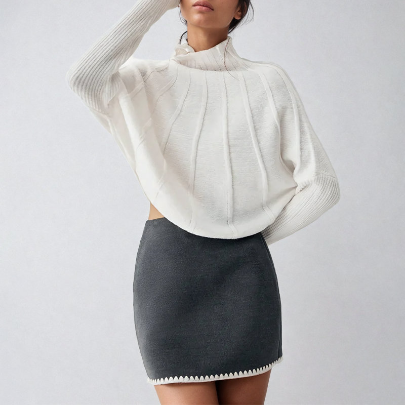 R&B | Stylische Strickrollkragenpullover für den Winter für Frauen
