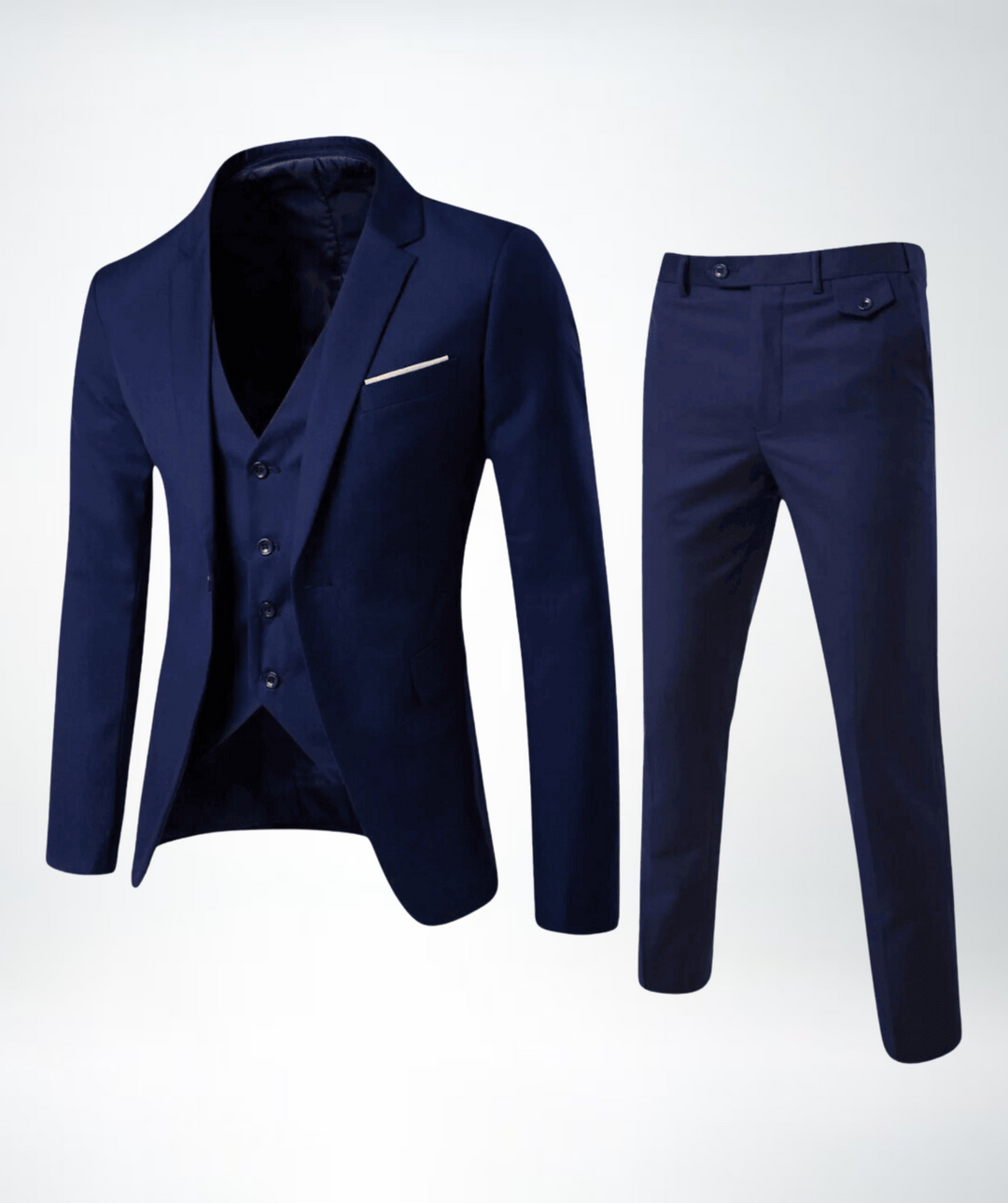R&B Herren Slim Fit Business Anzug 2-teilig – Sakko & Hose