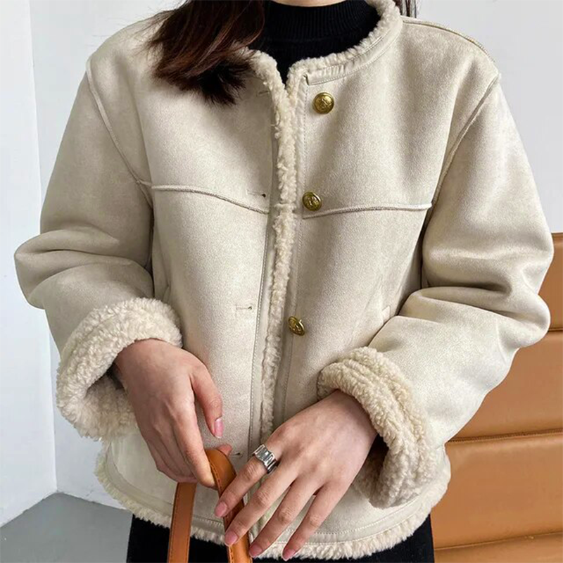 R&B | Vintage Wildlederjacke - Warmer und Bequemer Schnitt