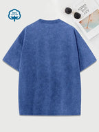 R&B | Baumwoll-T-Shirt mit Rundhalsausschnitt