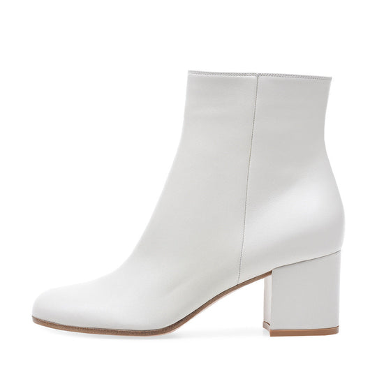 R&B | Damen Chunky Heel Rund-Toe Mittel-Hügel Stiefel